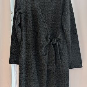 Talbots Charcoal Long-Sleeve Dress